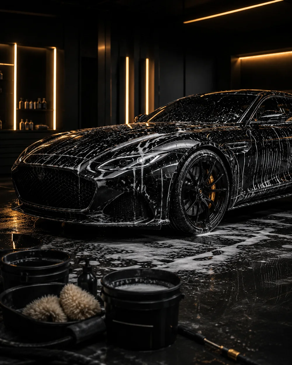 Premium-Handwäsche als Teil des Full Detail